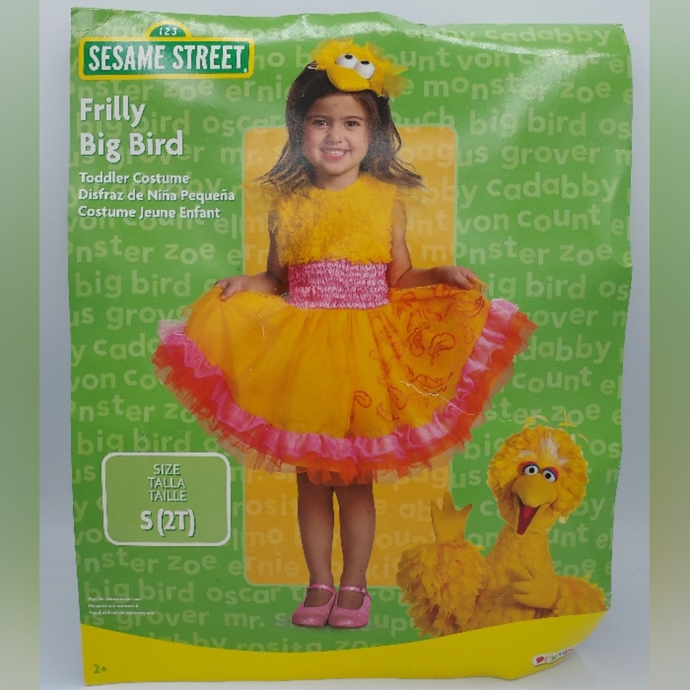 *SHIPS SAME/NEXT DAY!* New Frilly Big Bird Girls Costume Dress - Size 2T